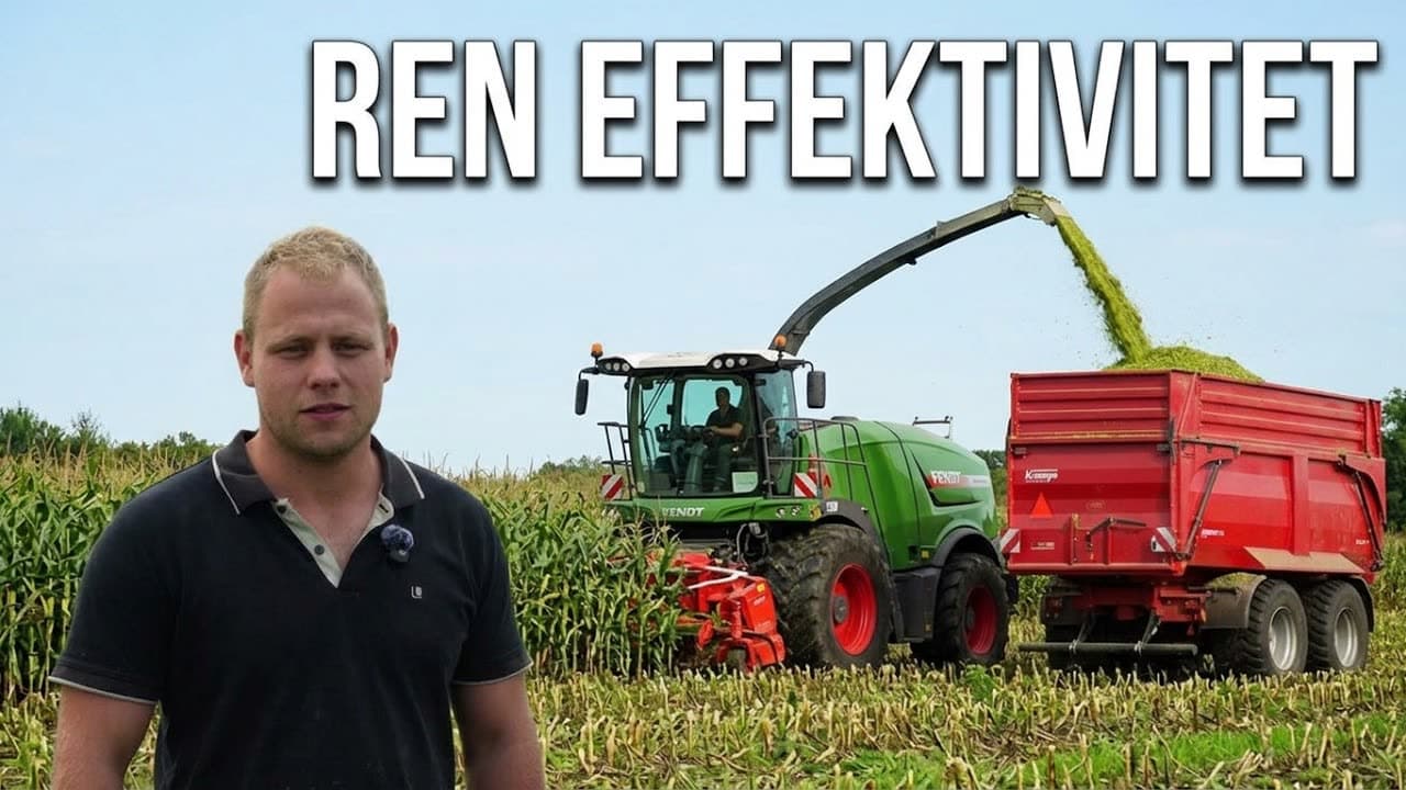Stillbillede fra filmen Derfor snitter Harehedegaard med Fendt Katana