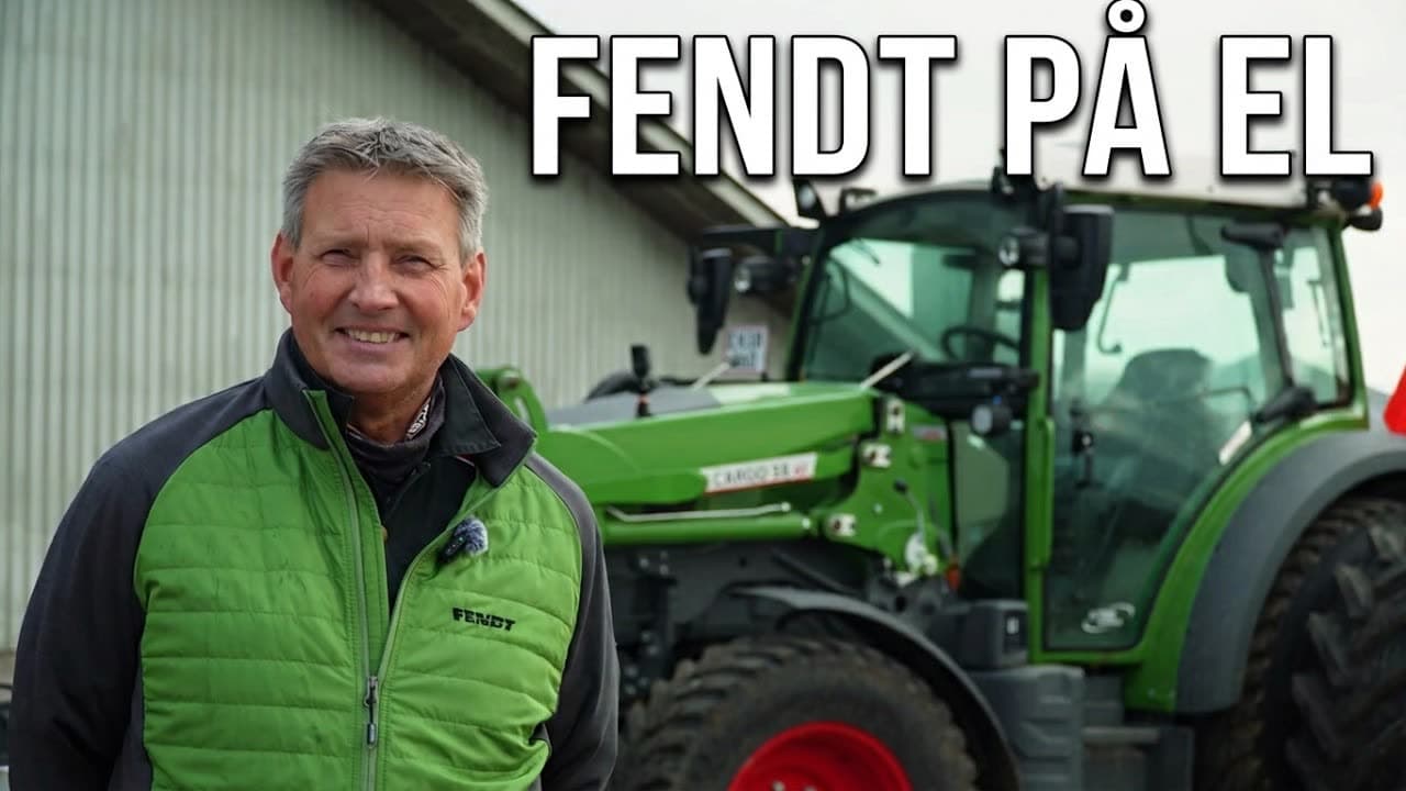Stillbillede fra filmen Derfor kører Peter Nielsen Fendt el-traktor